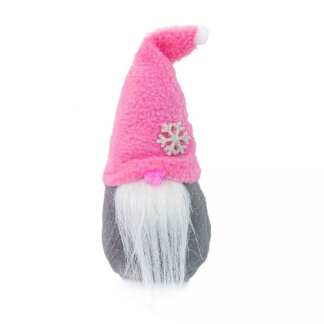 Новогодний Гном маленький розовый Strateg (60604)