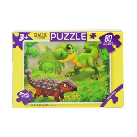 Пазли Казка, 80 динозаврики