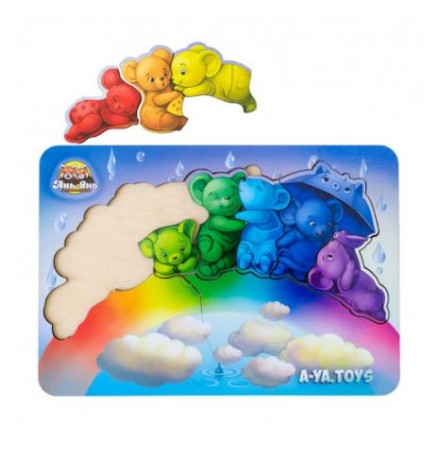 Зоопазл дерев'яний "Мишки", Ань-Янь