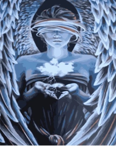 Набор для росписи по номерам Глубины души Strateg размером 30х40 см (SS-6497)