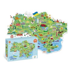 Пазл "Карта України", 100 елементів
