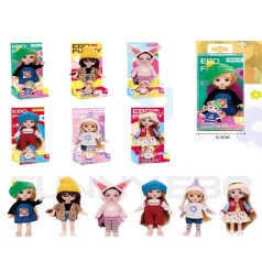 Кукла 15см, шарнирная, 6 видов, в кор-це/слюда, 9,5-19-6,5см 