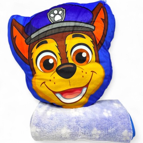 Мягкая игрушка с пледом "Щенячий патруль" (подушка 38х41х7см; плед 118х80 см)