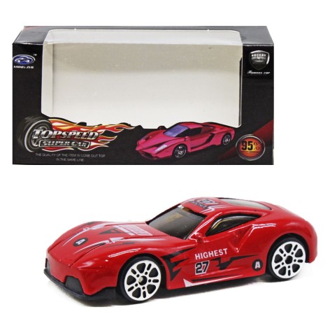 Машинка металева, міні, (червона)