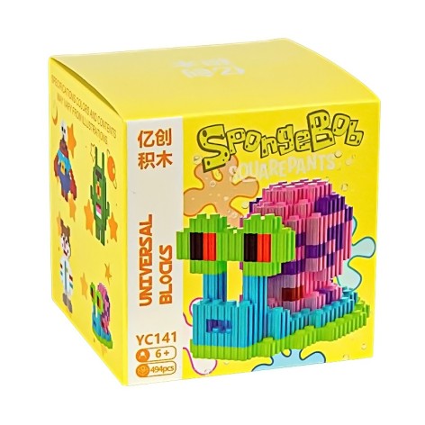 Конструктор дитячий 494дет. 3D фігурка піксельний YC141 9*9*9см //