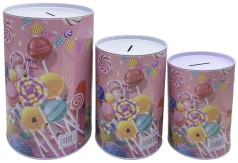 Копилка металлическая -3шт.