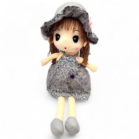 Мʼяка іграшка "Лялька" (висота 62 см) синя