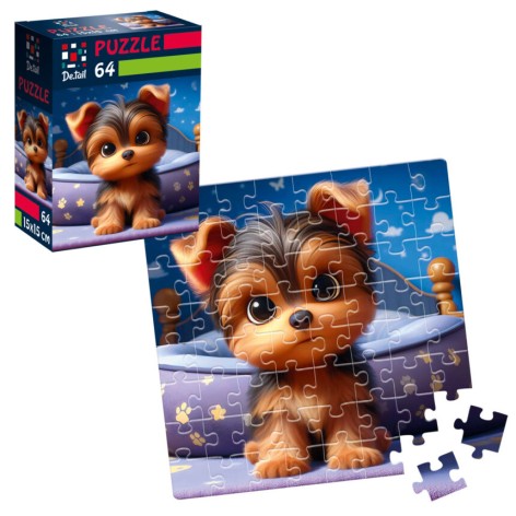 Пазлы De.tail. Любопытный щенок. 64 детали DT1234-09