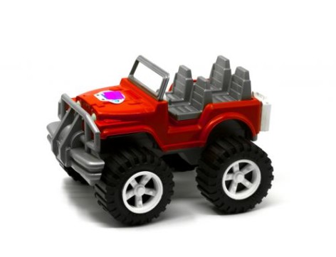 Позашляховик іграшковий пластиковий, великий (червоний)