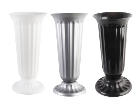 Ваза пластикова для квітів №1, діаметр 19 см, висота 38 см (d190h380)