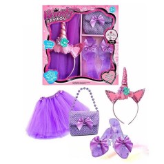 Набір прикрас JY 9603 (48/2) спідничка, туфлі, тіара, прикраси, аксесуари, в коробці