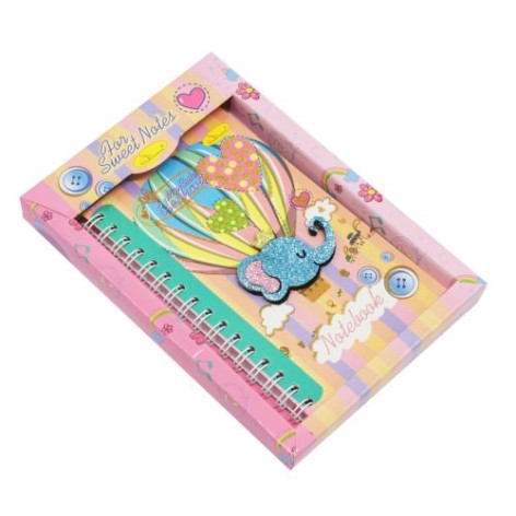 Блокнот "Слон", рожевий