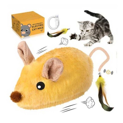 Гра для котів автоматичний рух, звук, підсвічування, вбудований акумулятор, USB Type-C кабель, в кор. 