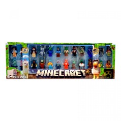 Набор героев 24 фигурки, высота 4 см, подвижные конечности, голова и ноги отсоединяются, оружие, 24 элемента конструктора, в коробке