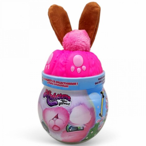 Мягкая игрушка "Misfittens W1 - Зайчик в банке" (малиновый)