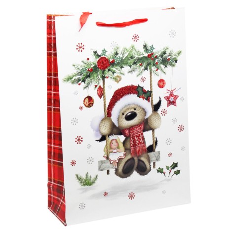 Пакет подарочный, новогодний 330 х 127 х 477 мм Вид 3