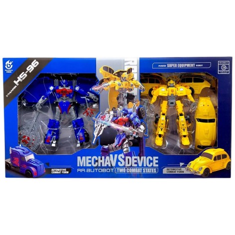 Набір трансформерів (2 роботи, зброя) в коробці 64x34,5x10 см