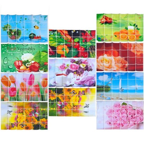 Наклейка над плитой 60х90 см X3-147