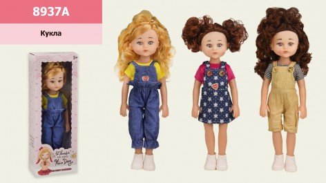 Кукла 3 вида, музыкальная, размер игрушки – 39 см, в коробке 15,5*8,5*43 см