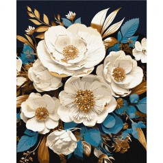 Картина по номерам с красками металлик 