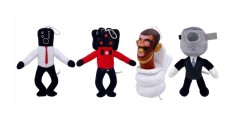 Мягкая игрушка skibidi toilet 4 вида 23-27см 