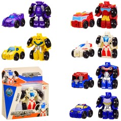 Трансформер робот, 6 видів мікс, у коробці 13*5.5*14 см, розмір іграшки – 6.5*5*4 см