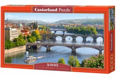 Пазлы Касторленд 4000 элементов "Мосты через Влтаву, Прага" (138х68см)