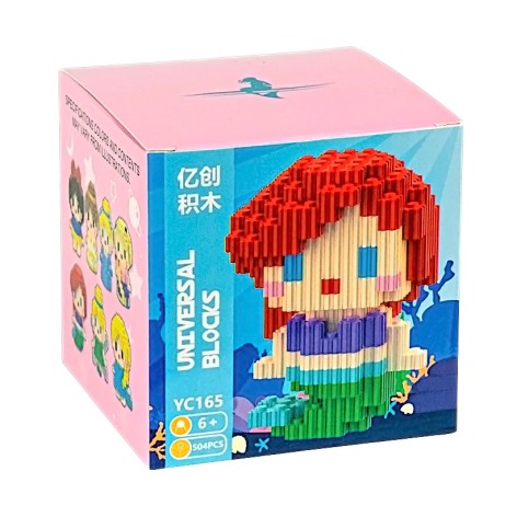Конструктор дитячий 504дет. 3D фігурка піксельний YC165 9*9*9см //