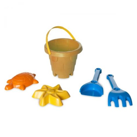 Набір для піску Еластична вежа, 5 ел бежева