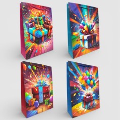 Подарочный пакет картон 200грм, 