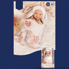 Пупс висота 24 см, ковдра-конверт, в кор. 
