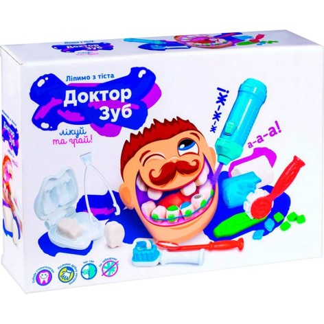 Набор для лепки с инструментами "Доктор зуб"