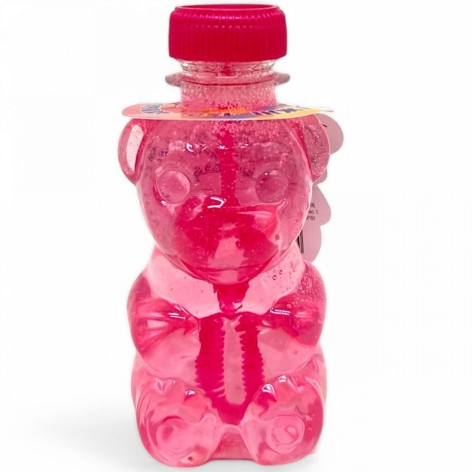 Мильні бульбашки "Ведмедик". 150 мл (рожевий)