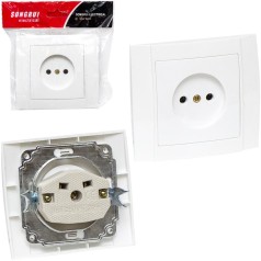 Розетка врезная одинарная 2505 9х9см