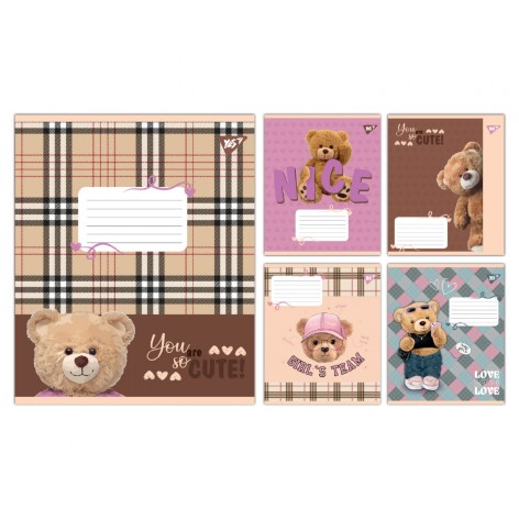 А5/18 лин. Yes You are cute, тетрадь ученический школьный, цена за 25 шт. //