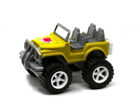 Позашляховик іграшковий пластиковий, великий (жовтий)