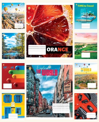 Тетрадь 48 л. клетка Люкс ТЕ11544  Микс 1, 10/200 10к. цена за 10 шт.