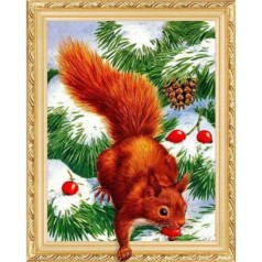 Алмазна мозаїка за номерами 0501ELT 40*50 об'ємна 