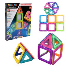 Магнітний конструктор 12дет., 2вида, кор. 21,3*2,2*28см 