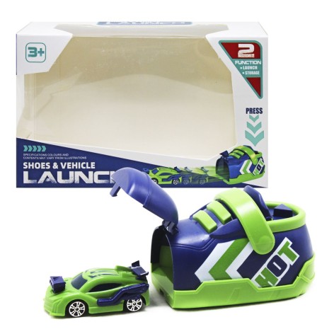 Машинка кед-запускатель, зеленый