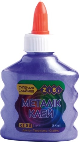 Клей МЕТАЛІК (для слаймів) фіолетовий на PVA-основі, 88 мл