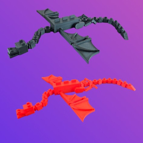 3D іграшка майнкрафт дракон 41см рухливий