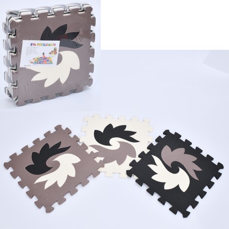 Килимок Мозаїка EVA, 9дет, (9мм, 30-30см), в пакеті, 30-30-8см