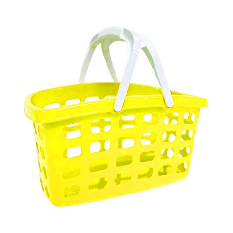 Кошик для покупок, пластиковий (жовтий)