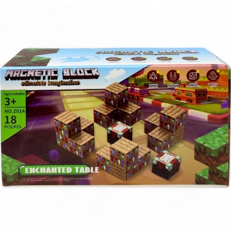 Конструктор магнитный "Minecraft", 18 дет