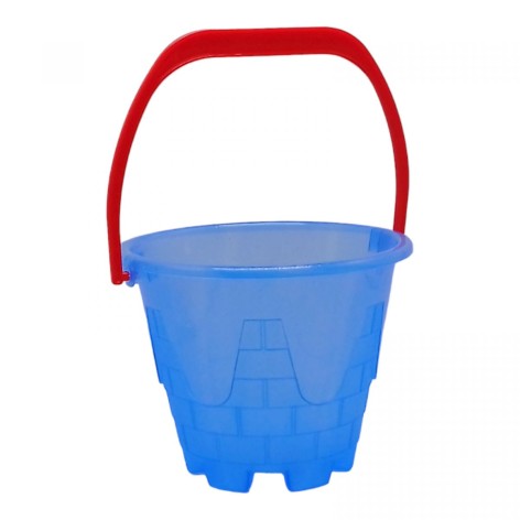 Ведро для песка "Башня", пластик (голубое)