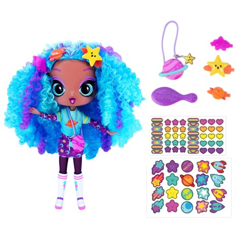 Игровой набор с куклой FASHION DECORA GIRLZ - СЕЛЕСТИЯ (с аксессуарами и наклейками)