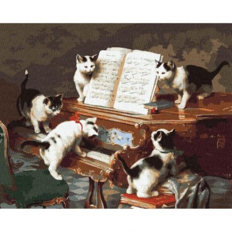 Картина по номерам "Музыкальная пауза" ?????