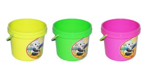 Відро дитяче "Панда на пляжі", різні кольори