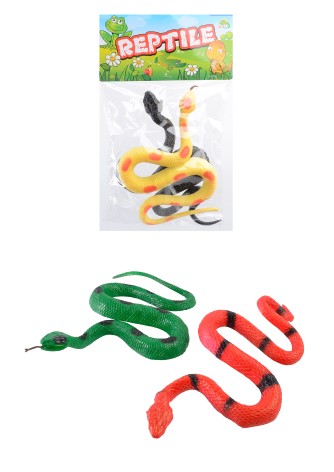 Змеи пластиковые, 2 шт. 27*18*3 см